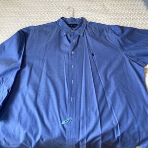 Ralph Lauren Men's Blue Button Down Shirt